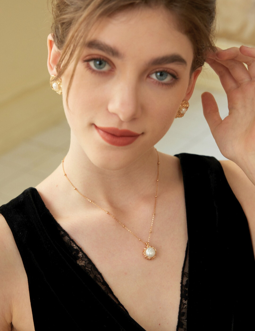 Collier Aurore Perlée