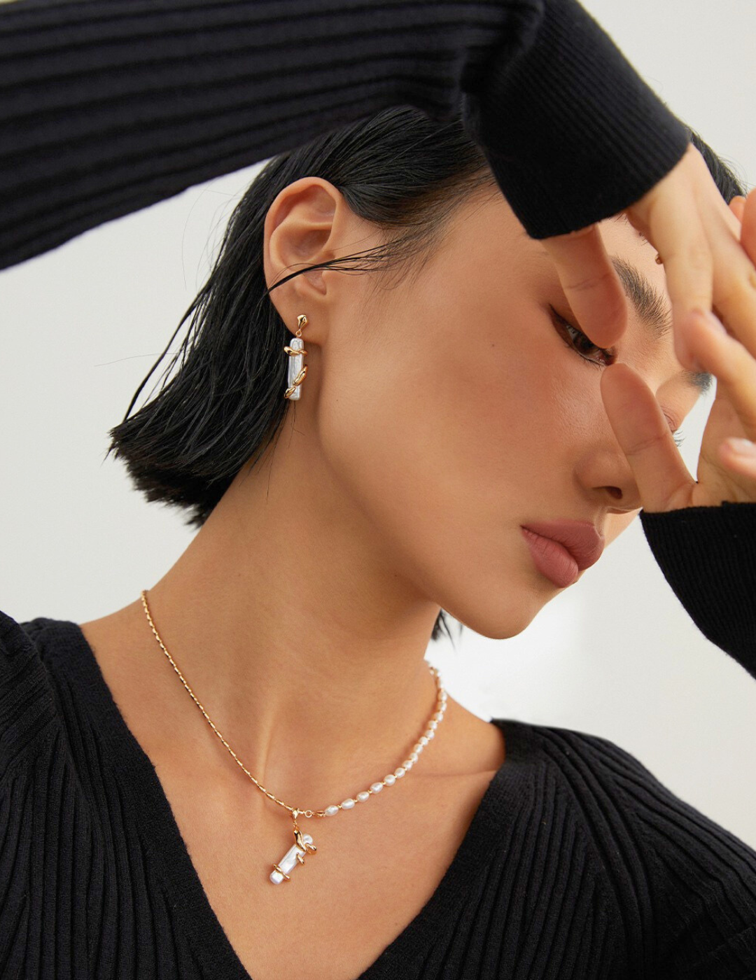 Boucles d'oreilles Étreinte d’Or