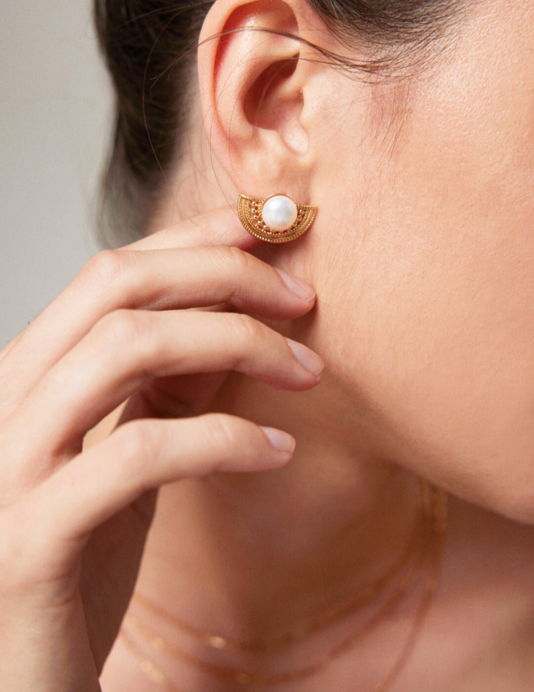 Boucles d'oreilles Éventail d’Or