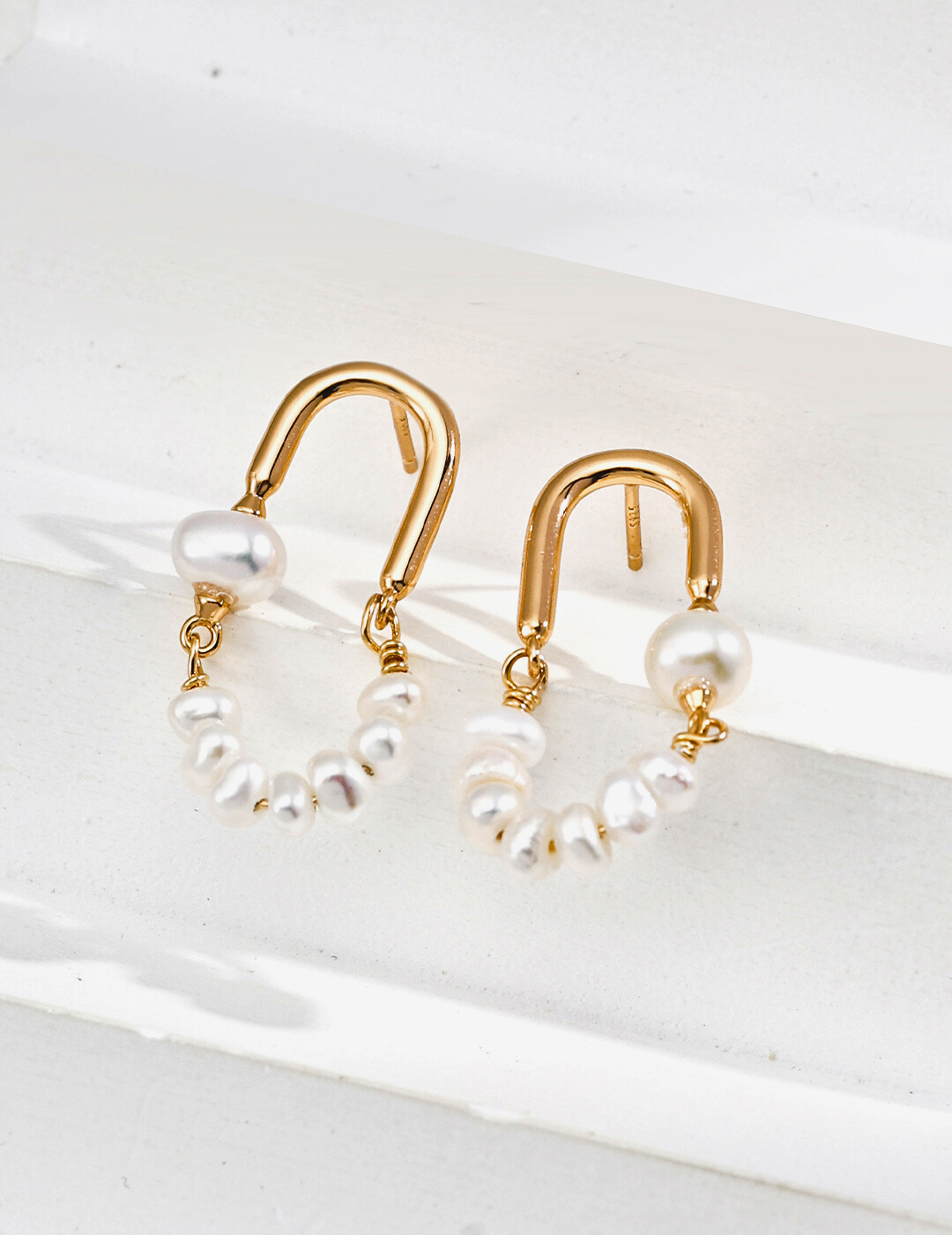 Boucles d'oreilles Poème Nacré