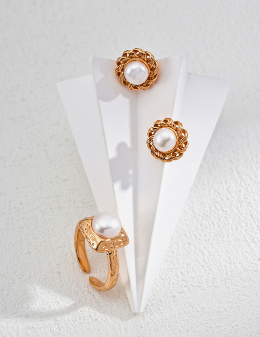 Boucles d'oreilles Éclat Tressage