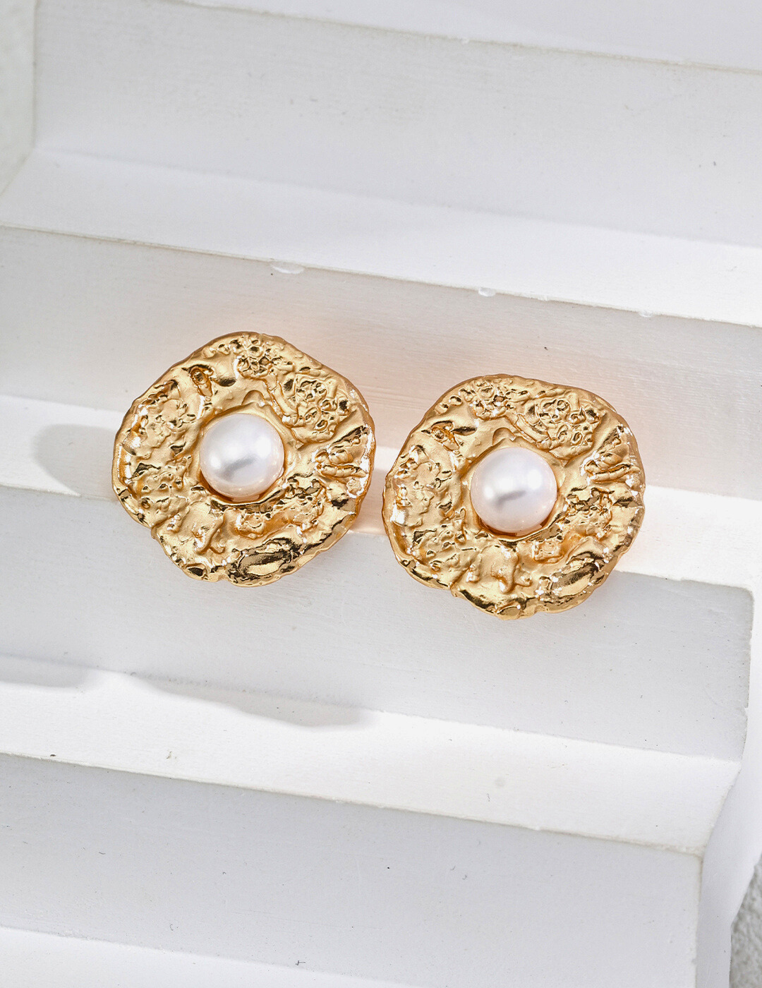 Boucles d'oreilles Aurore Perlée