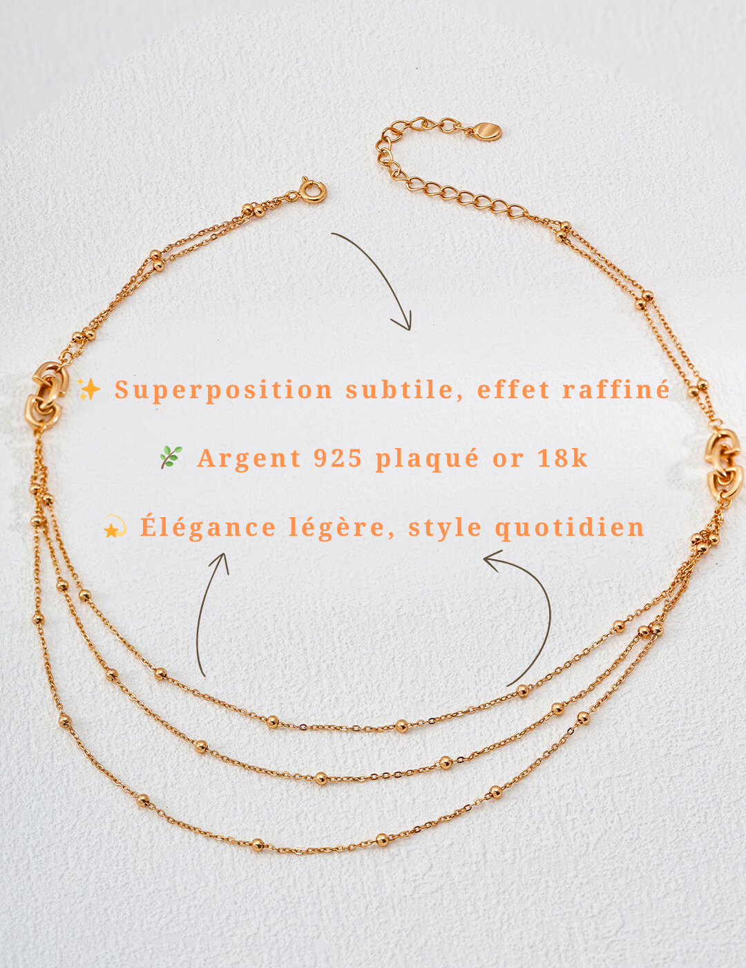 Collier  Ligne d’Or