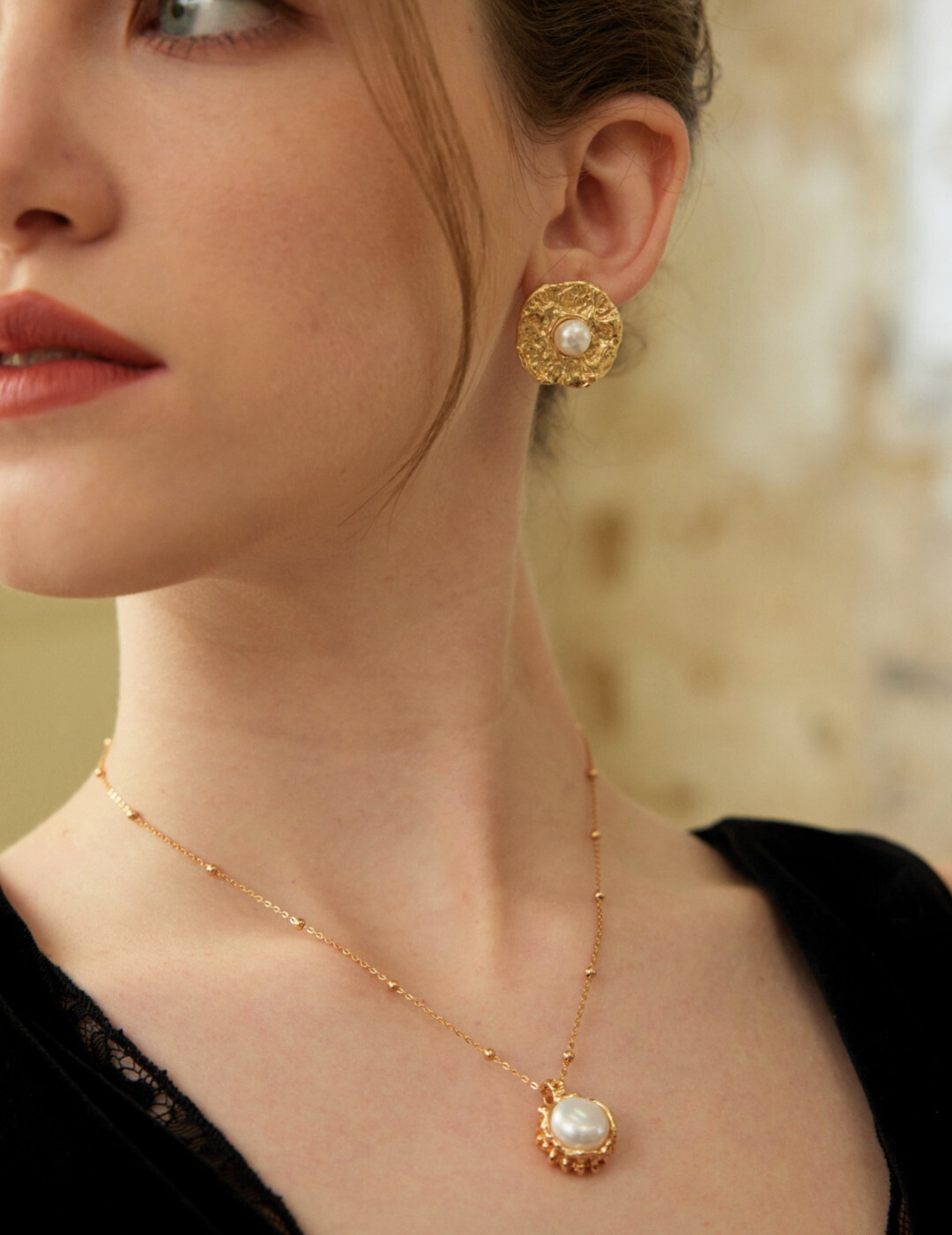 Collier Aurore Perlée