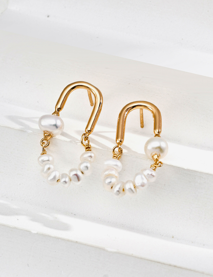 Boucles d'oreilles Poème Nacré