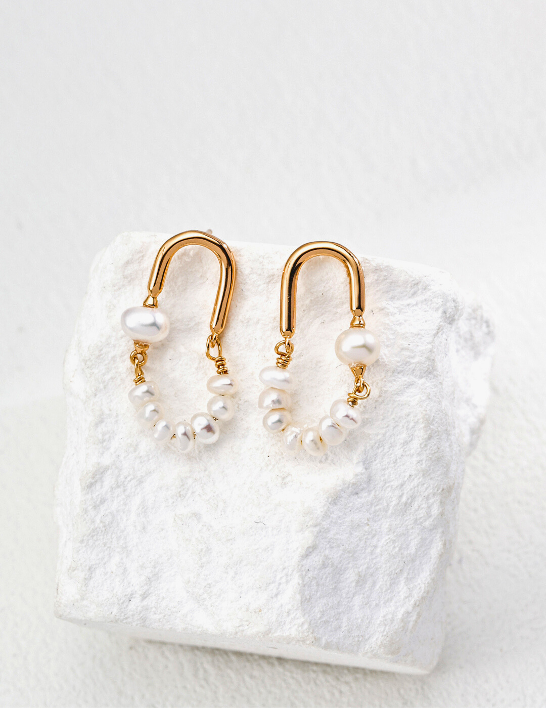 Boucles d'oreilles Poème Nacré