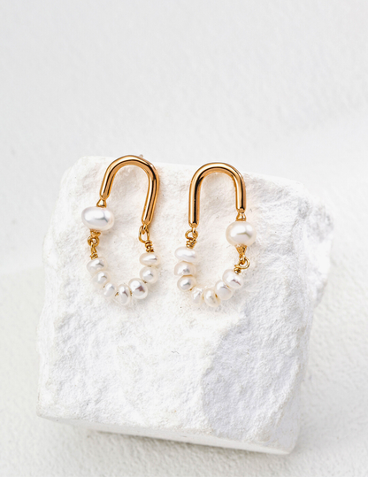 Boucles d'oreilles Poème Nacré