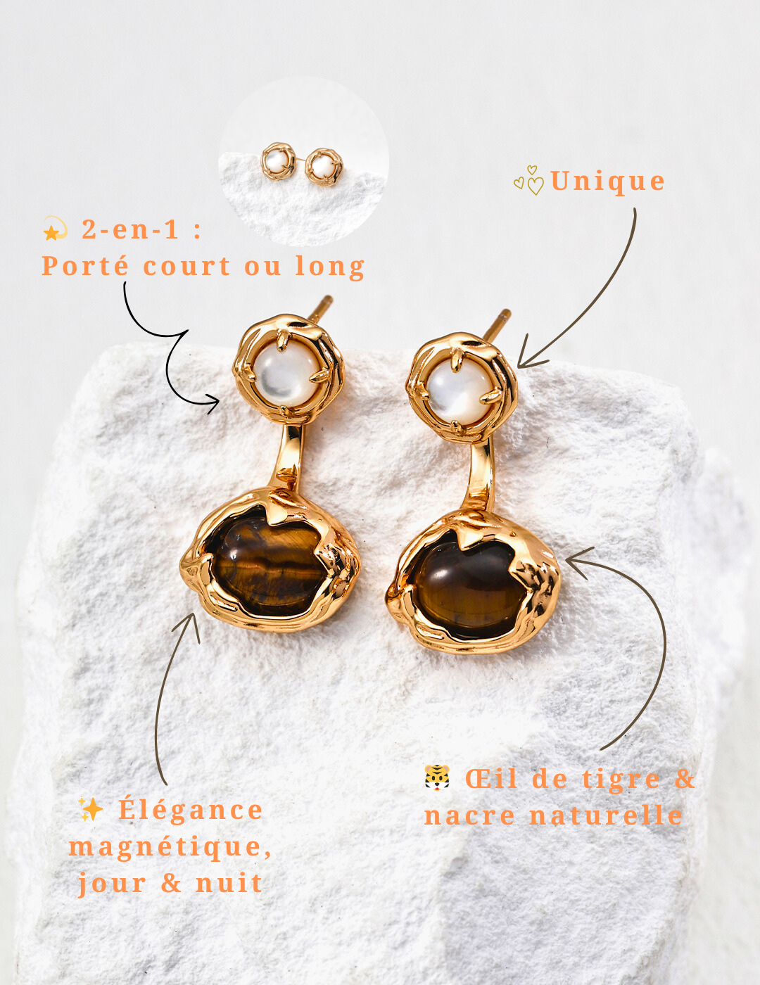 Boucles d'oreilles Dialogue Silencieux