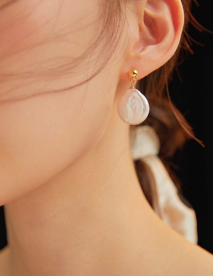 Boucles d'oreilles Baroque unique